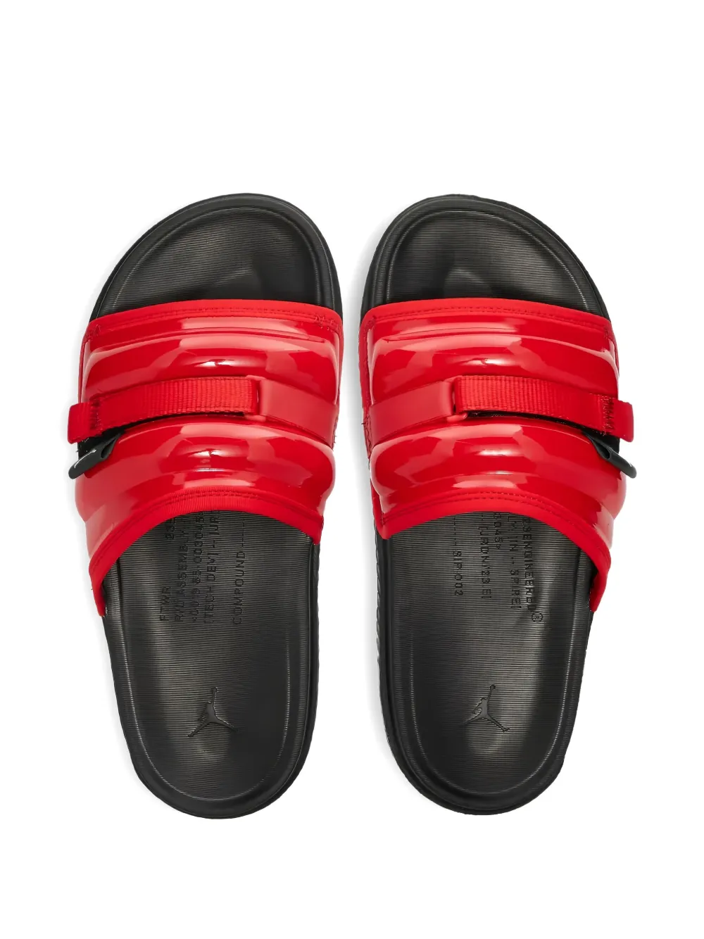 Nike Super Play "Patent Red" slides