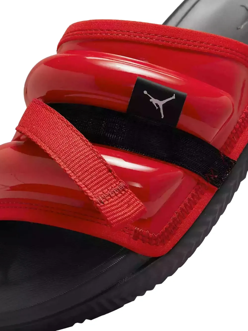 Nike Super Play "Patent Red" slides