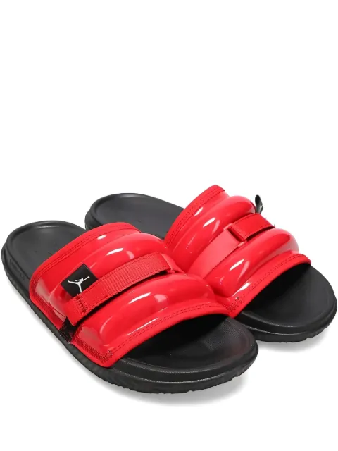 Nike Super Play "Patent Red" slides