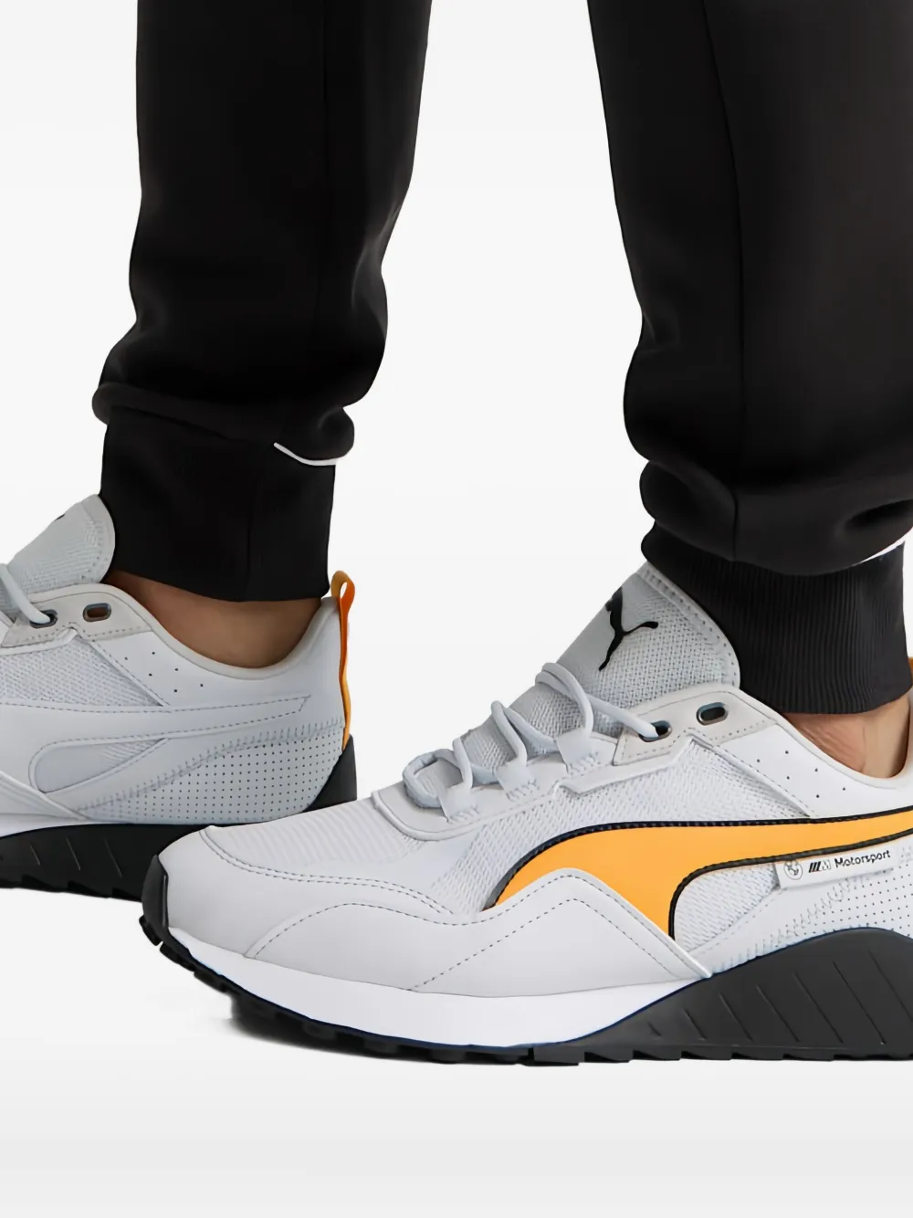 PUMA x BMW Motorsport SpeedFusion 2.0 "Silver Mist Tangerine" sneakers Grey