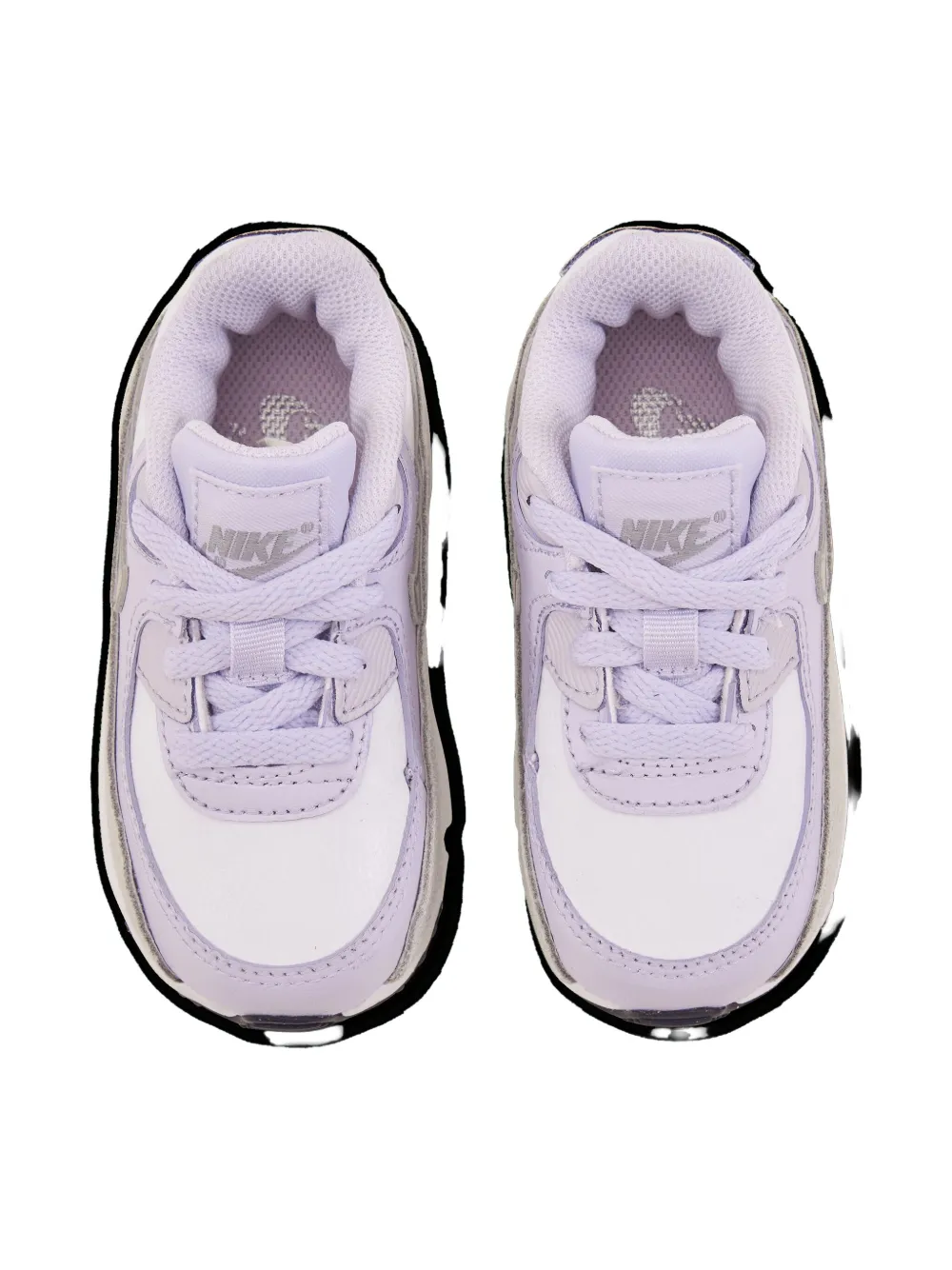 Nike Kids Air Max 90 sneakers White Violet Frost Pure Platinum Metallic Silver