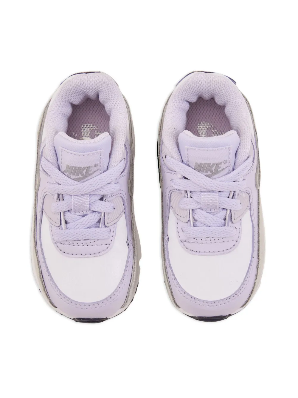 Nike Kids Air Max 90 sneakers White Violet Frost Pure Platinum Metallic Silver