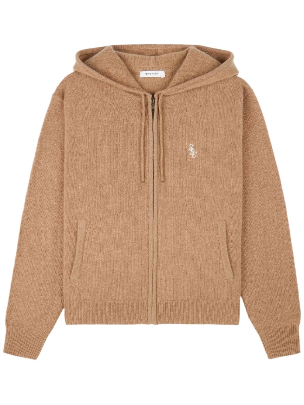 Sporty & Rich zip-up hoodie - Brown