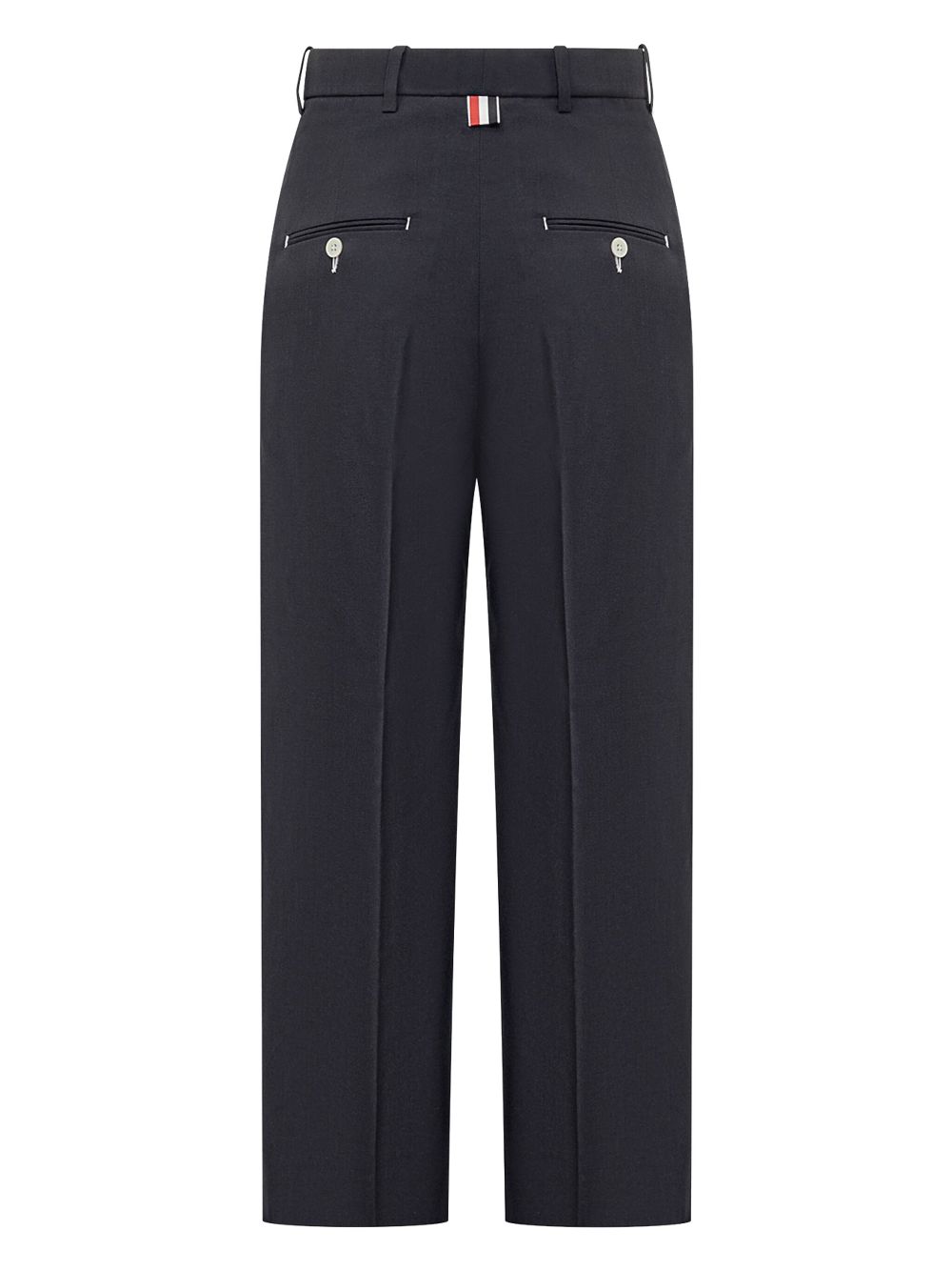 Thom Browne high-waisted straight trousers - Blauw