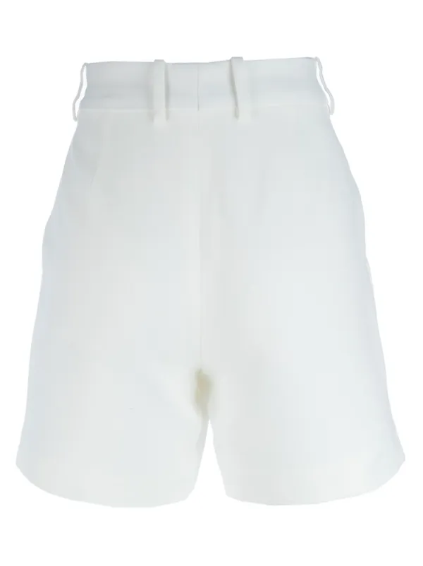 ERMANNO SCERVINO ショートパンツ ホワイト系 Ermanno Scervino ハイウエスト ショートパンツ | ホワイト