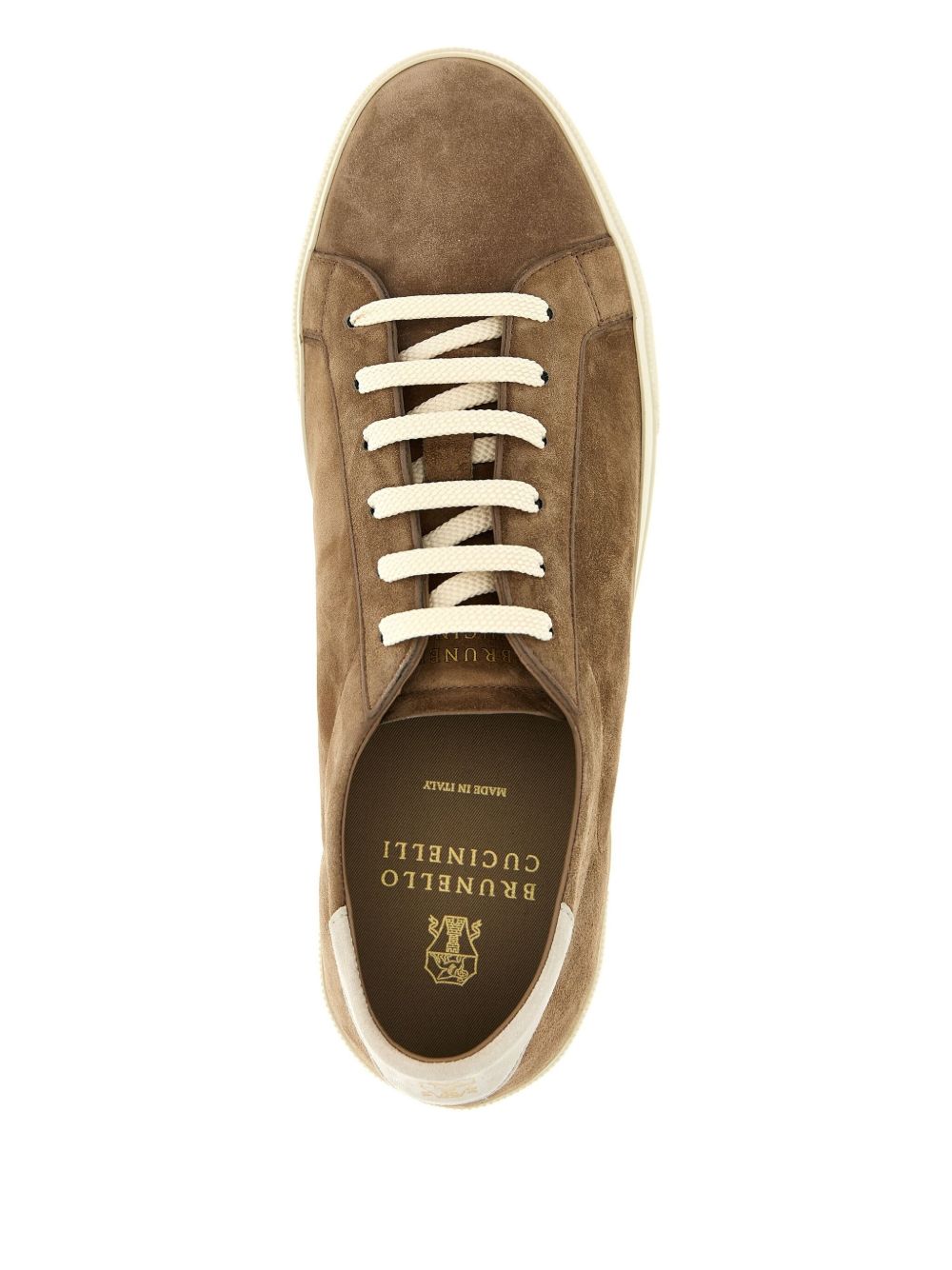 Brunello Cucinelli Suède sneakers Bruin