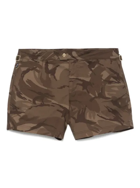 TOM FORD shorts de playa con estampado militar