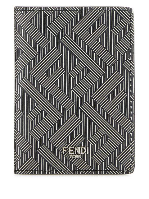 FENDI printed leather card holder