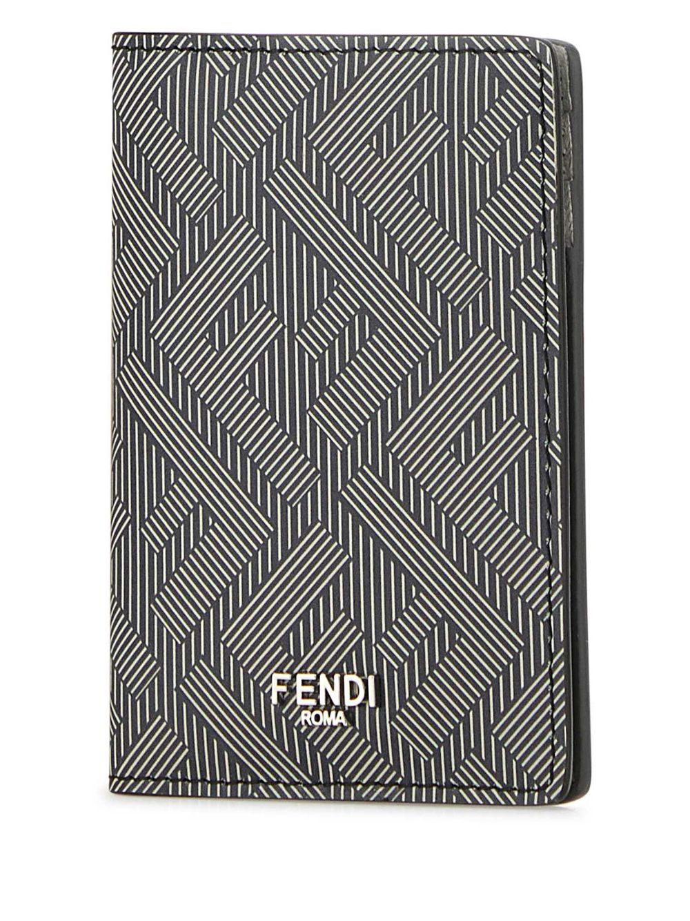 FENDI printed leather card holder - Zwart