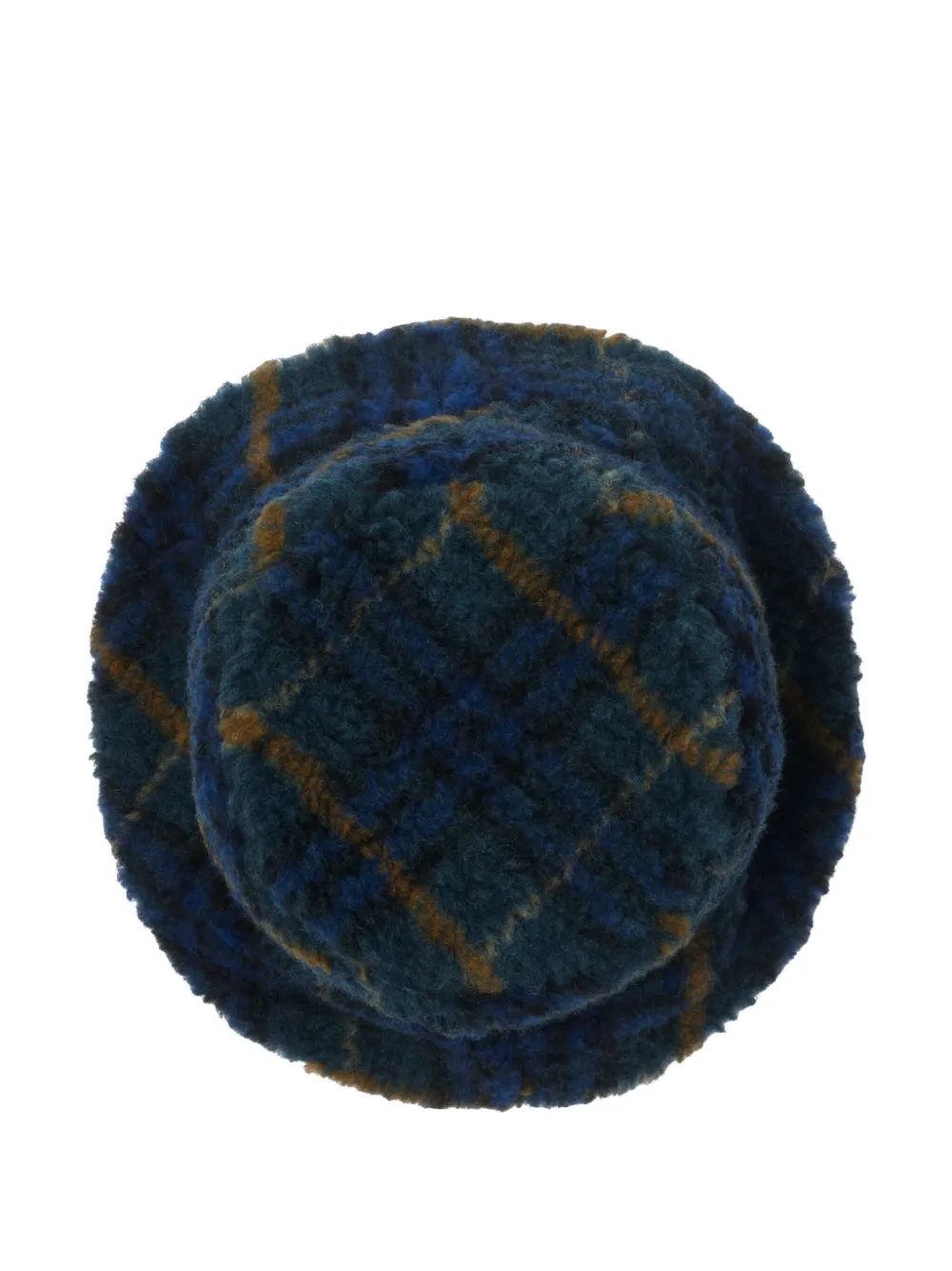 Burberry Geruite flanellen vissershoed Blauw