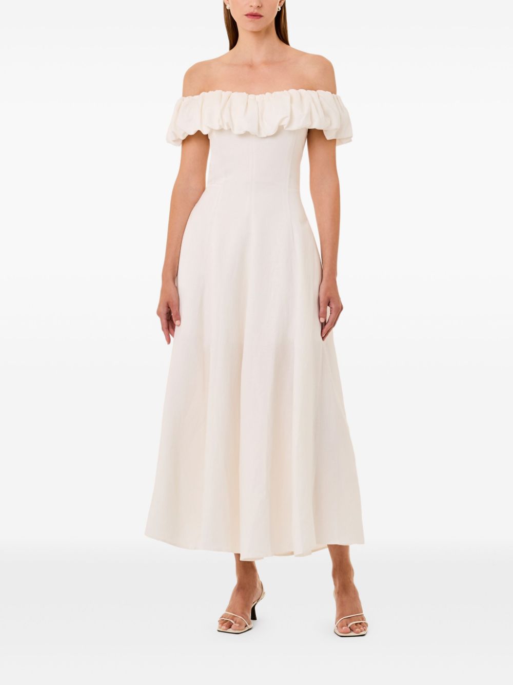 Nicholas Yara midi dress - Wit