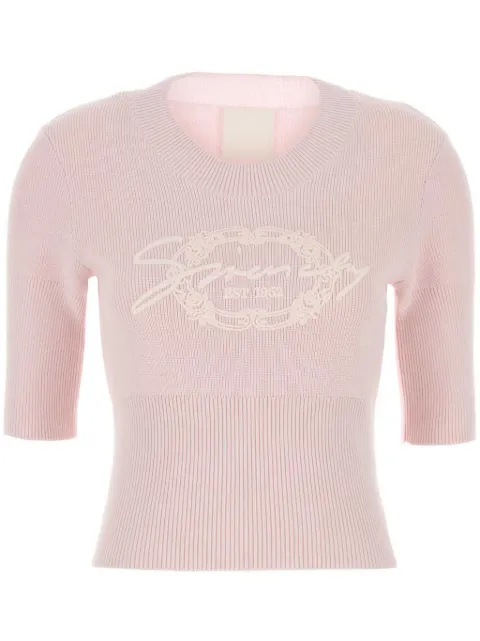 Givenchy logo-appliqué top