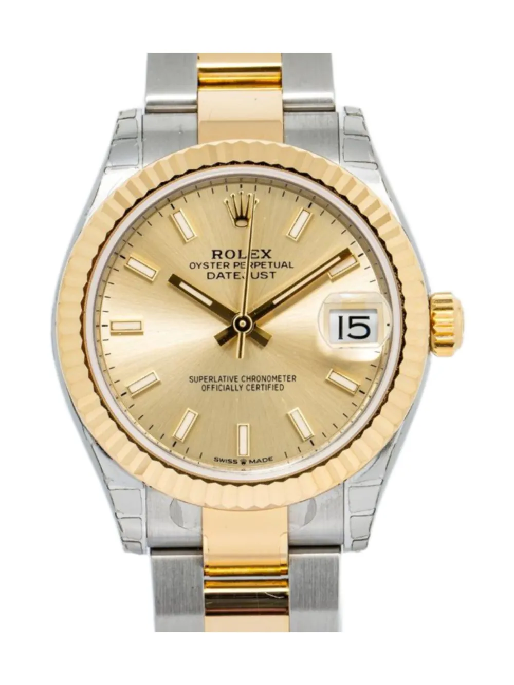 Pre-owned Rolex Datejust 31mm In Gold