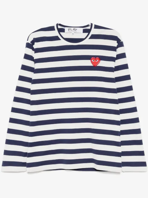 Comme Des Garçons Play Camiseta com listra