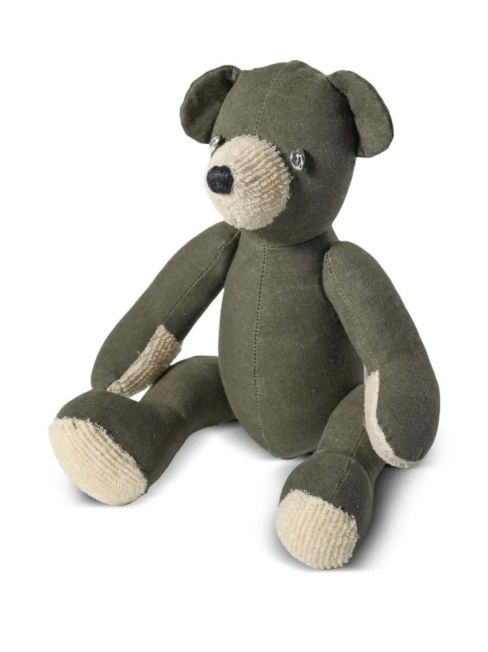 Readymade Teddybeer met logopatch - Groen