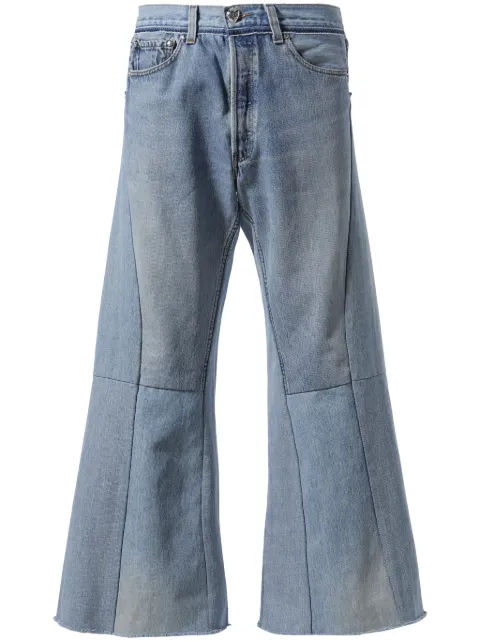 Readymade panelled bootcut jeans