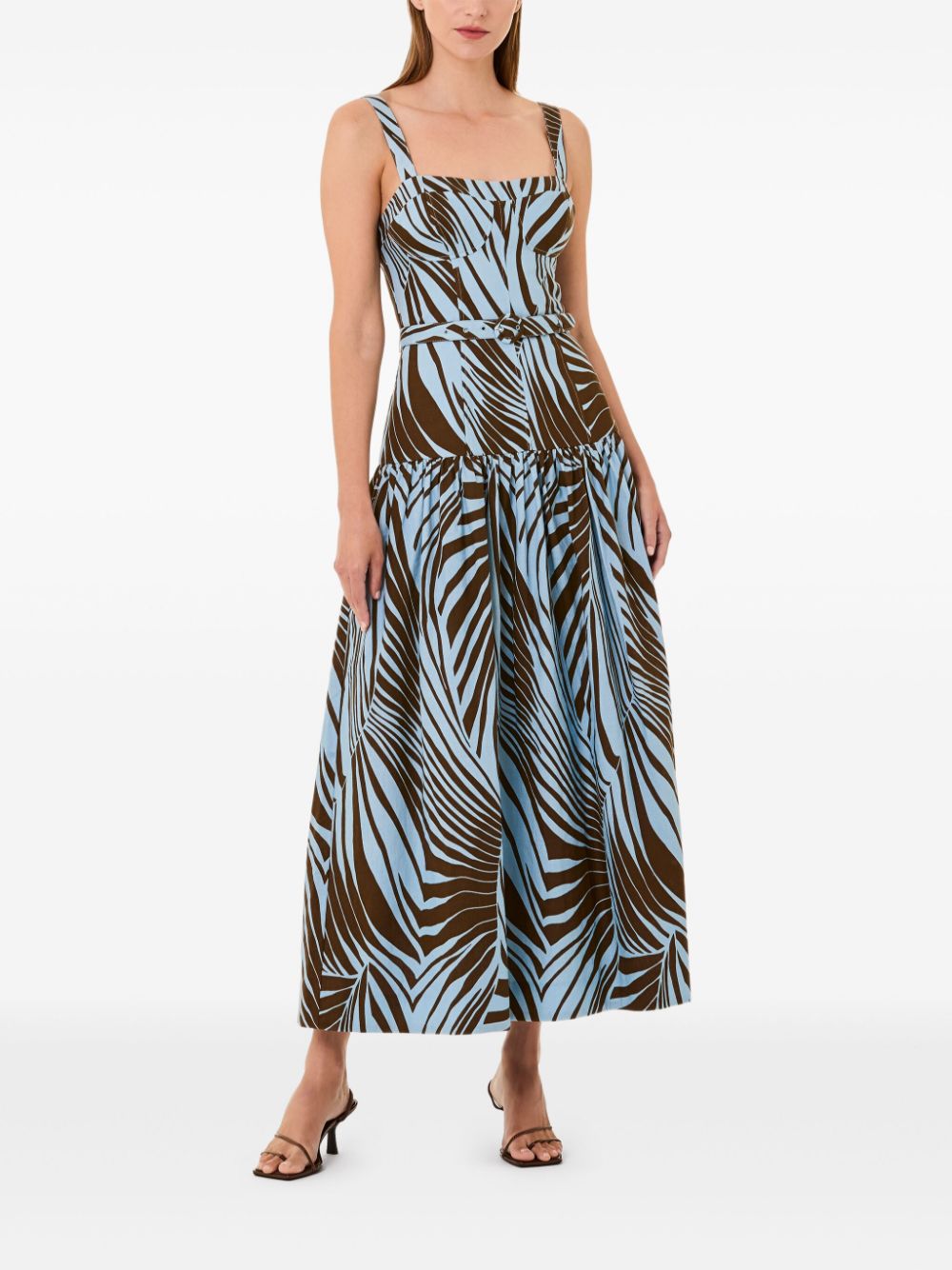 Nicholas Lidia midi dress - Bruin