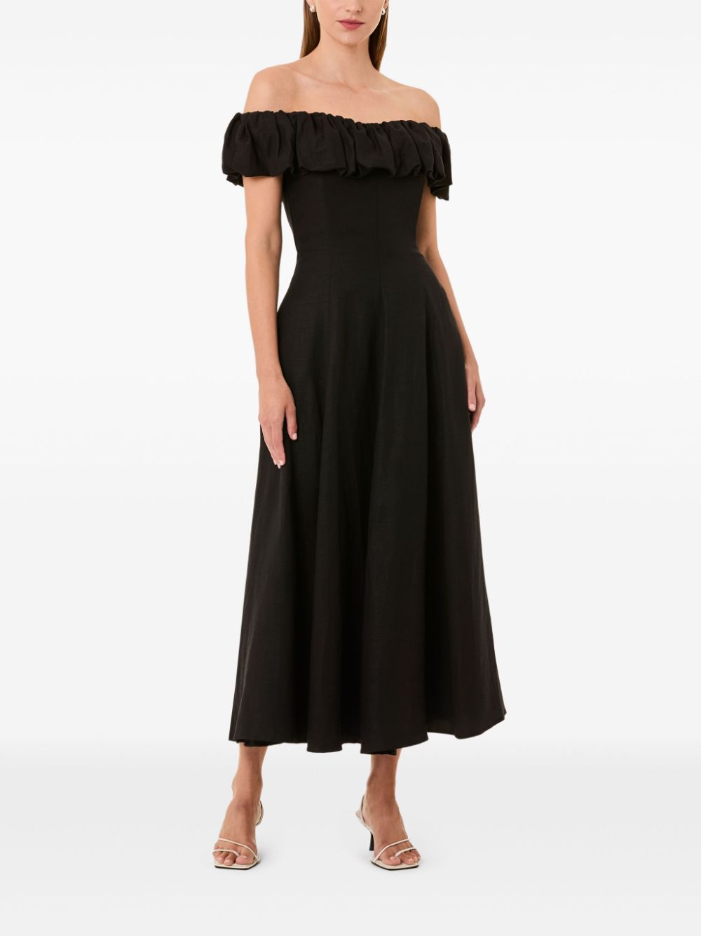 Nicholas Yara midi dress - Zwart