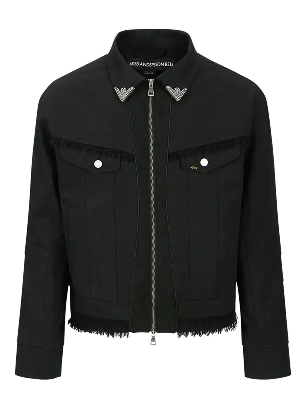 Andersson Bell fringed-detailed jacket | Black | Image 1