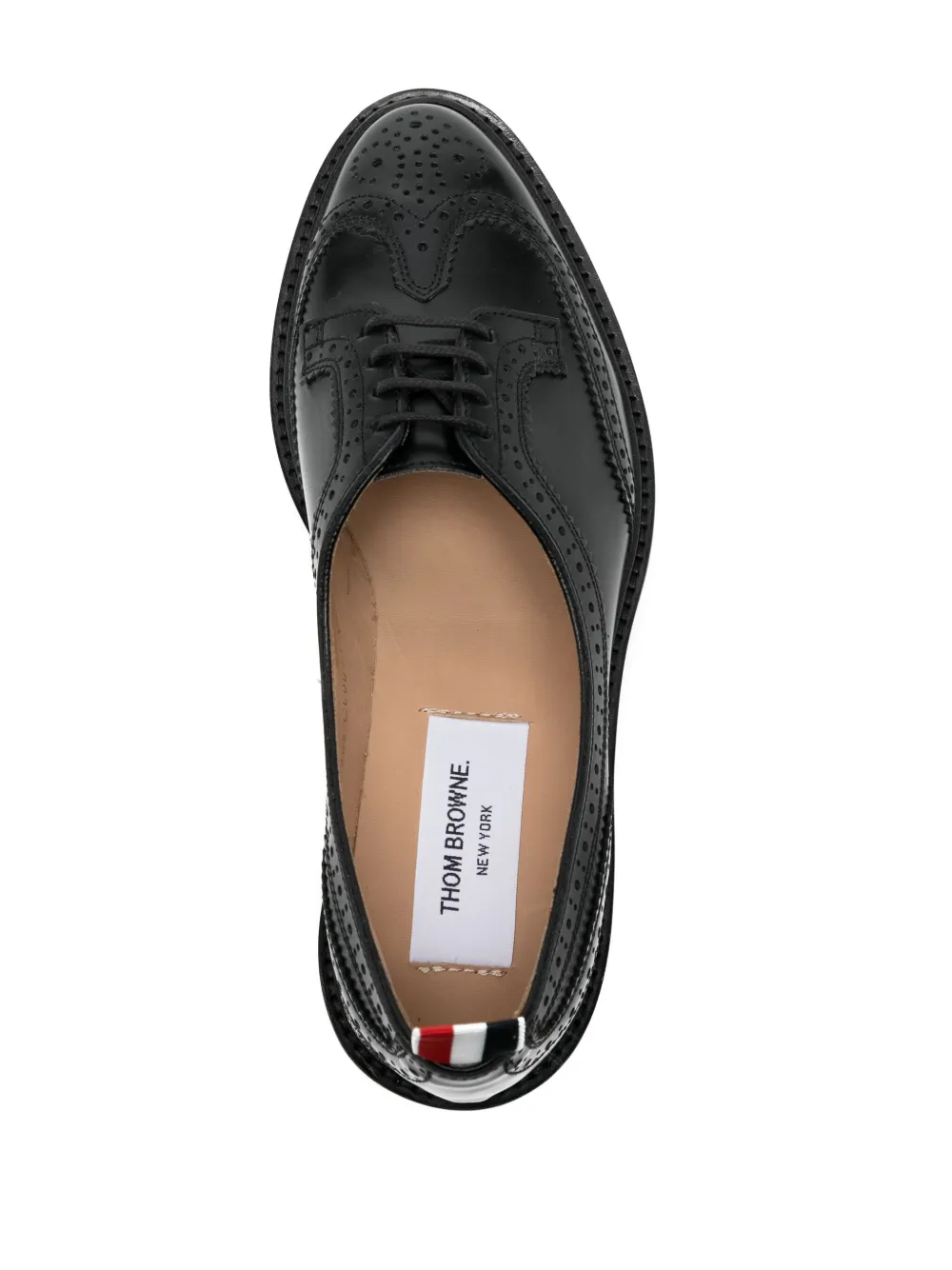Thom Browne Lac-up Fastening Shoes In Black