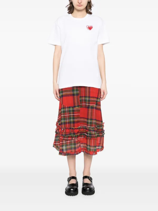 Comme Des Garçons Play ハートディテール Tシャツ | ホワイト