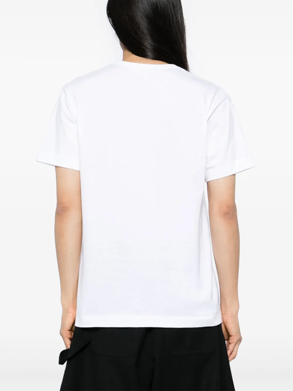 Comme Des Garçons Play T-shirt met logopatch Wit