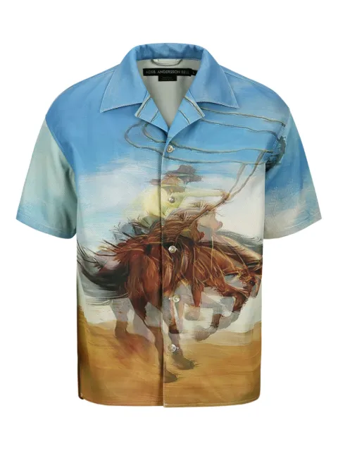 Andersson Bell Lenticular Cowboy print shirt