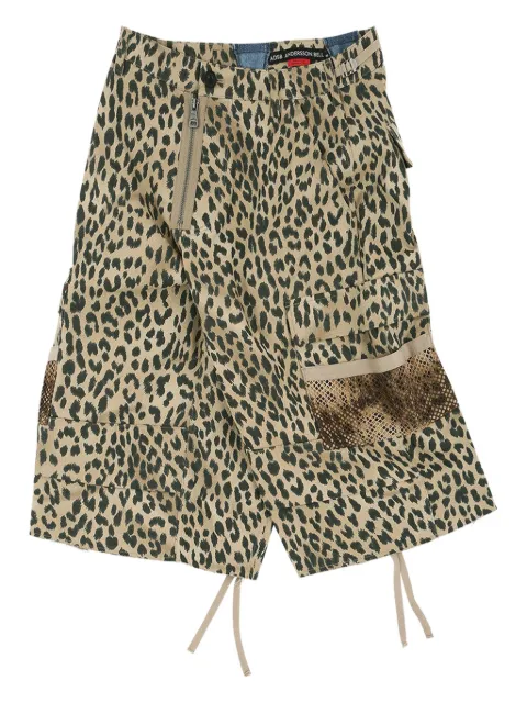 Andersson Bell leopard-print cargo shorts
