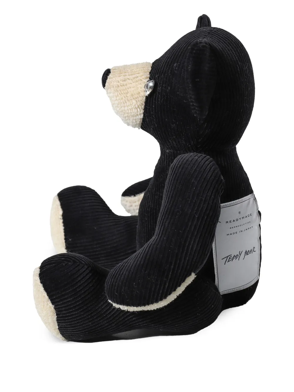 Readymade Teddybeer met logopatch - Zwart