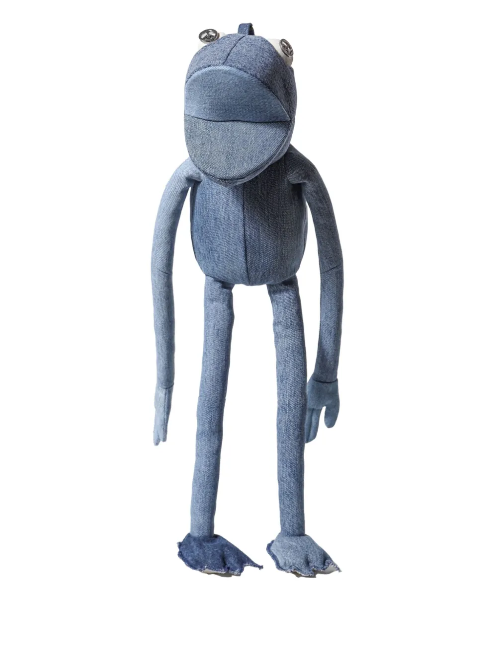 Readymade denim frog stuffed toy | Blue | Image 1