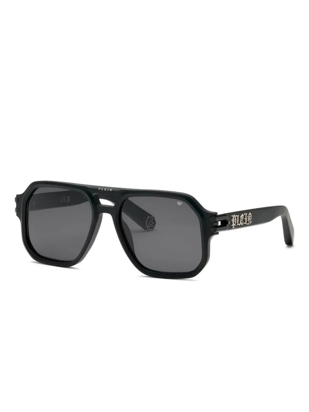 Philipp Plein Eyewear Bril met oversized montuur Zwart