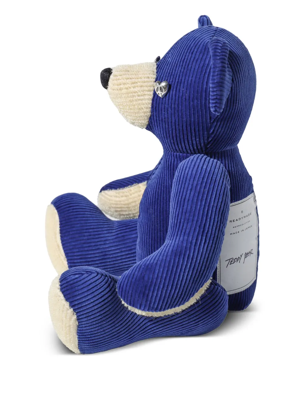 Readymade Teddybeer met logopatch - Blauw