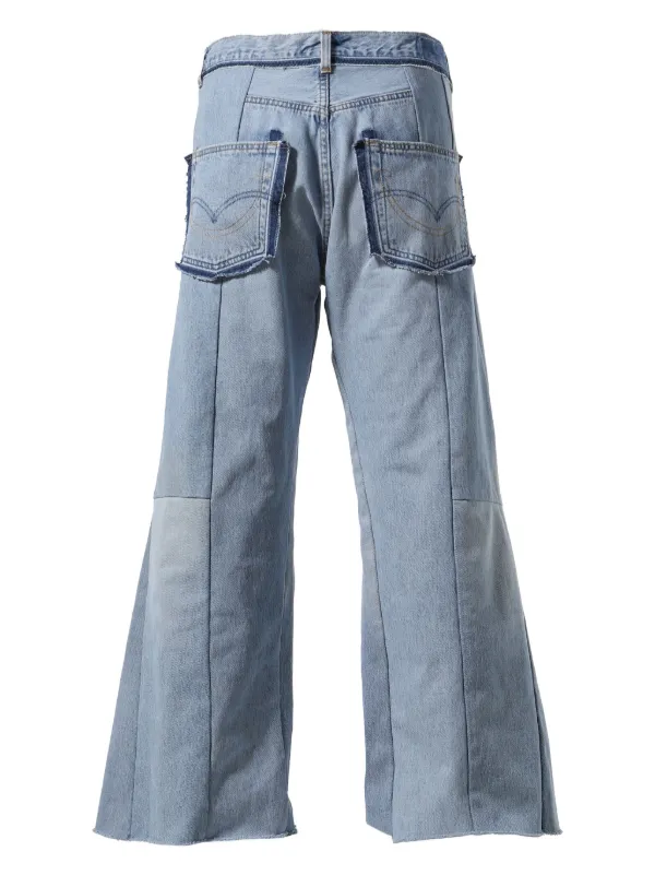 Readymade Panelled Bootcut Jeans | Blue | FARFETCH