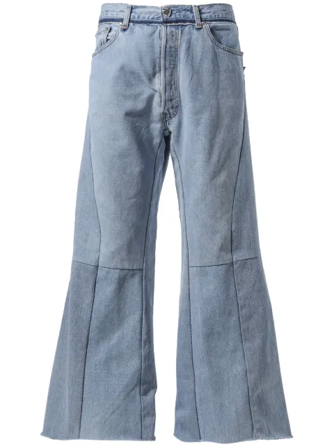 Readymade panelled bootcut jeans