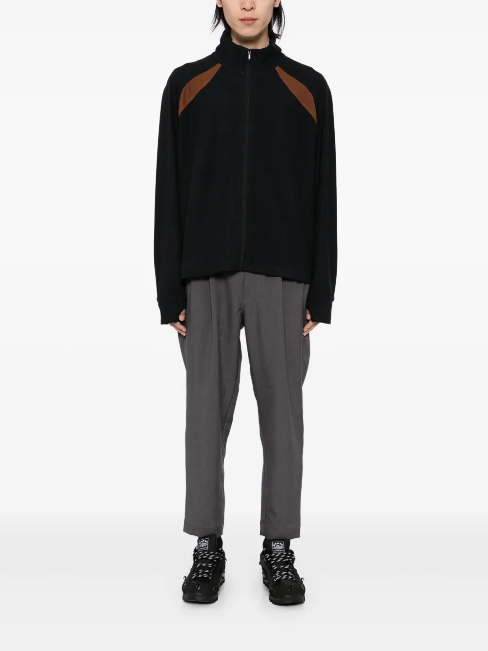 and Wander Melange twill broek - Grijs