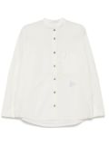 and Wander band-collar shirt - White