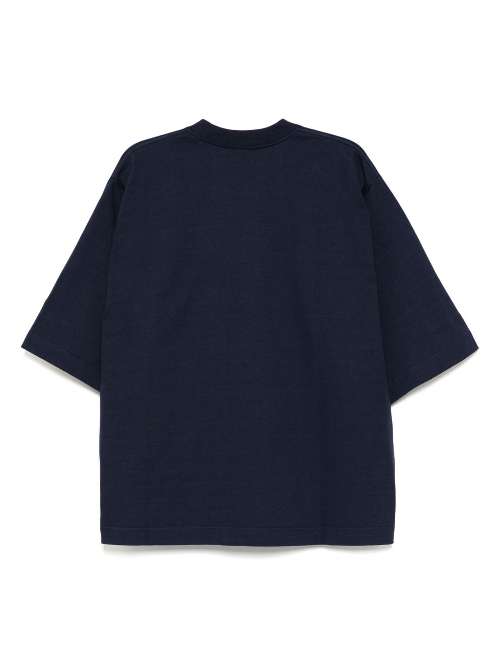 And Wander Heavy katoenen T-shirt met zak - Blauw