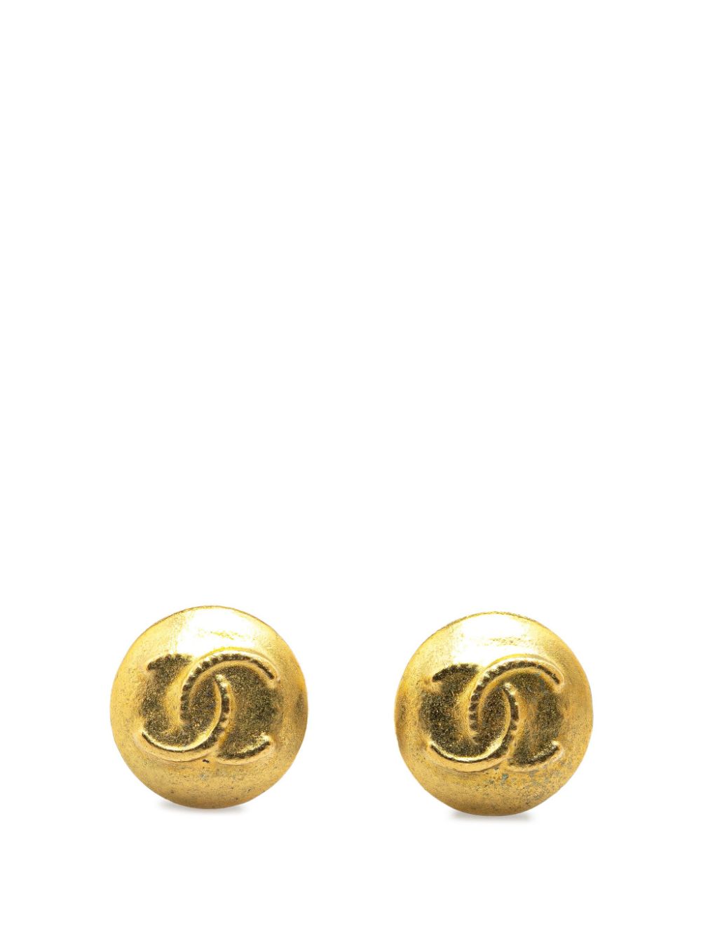 1995 Gold Plated CC Clip On Earrings costume earrings