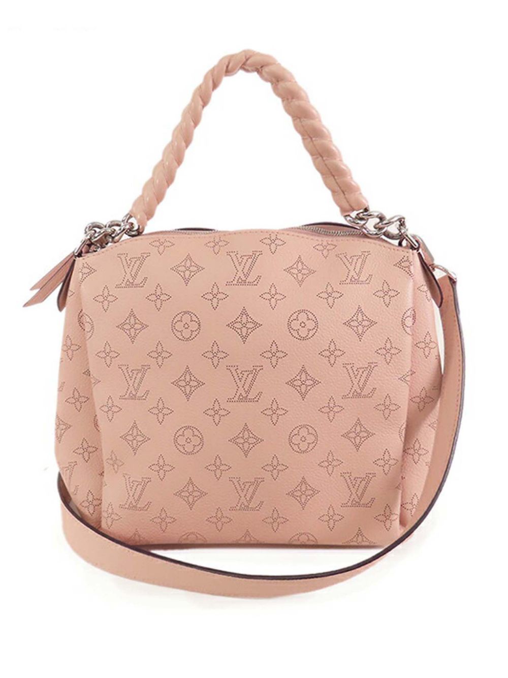 Louis Vuitton Pre-Owned 2018 Monogram Mahina Babylone BB satchel - Pink