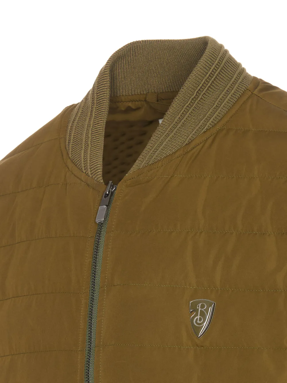 Burberry B Shield jack met logopatch Groen