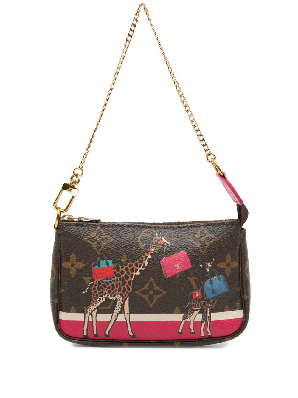 2017 Mini Monogram Giraffe Christmas Pochette Accessoires handbag