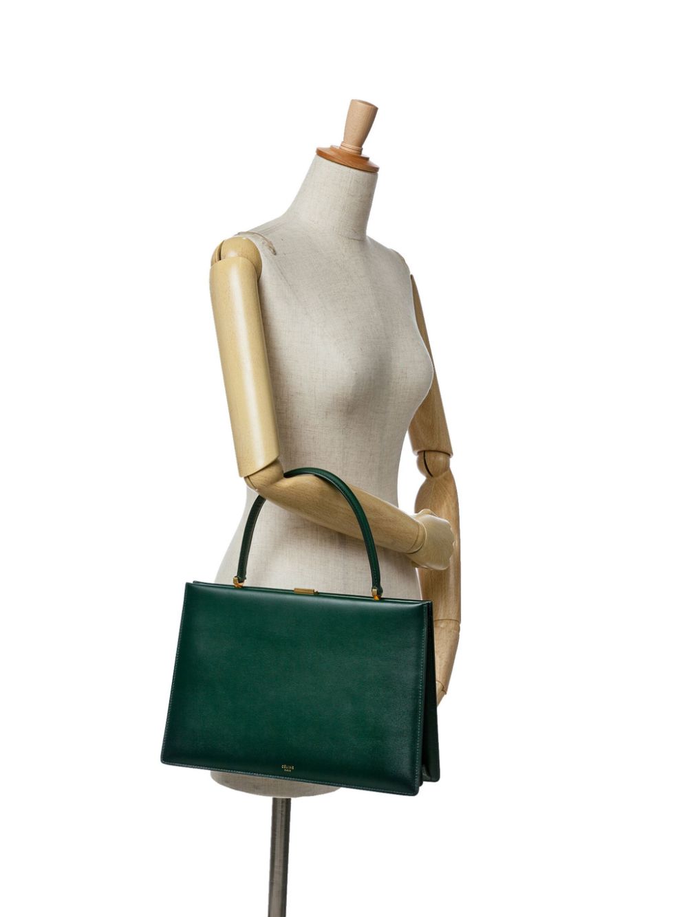 Céline Pre-Owned 2018 Medium Calfskin Clasp handbag - Groen