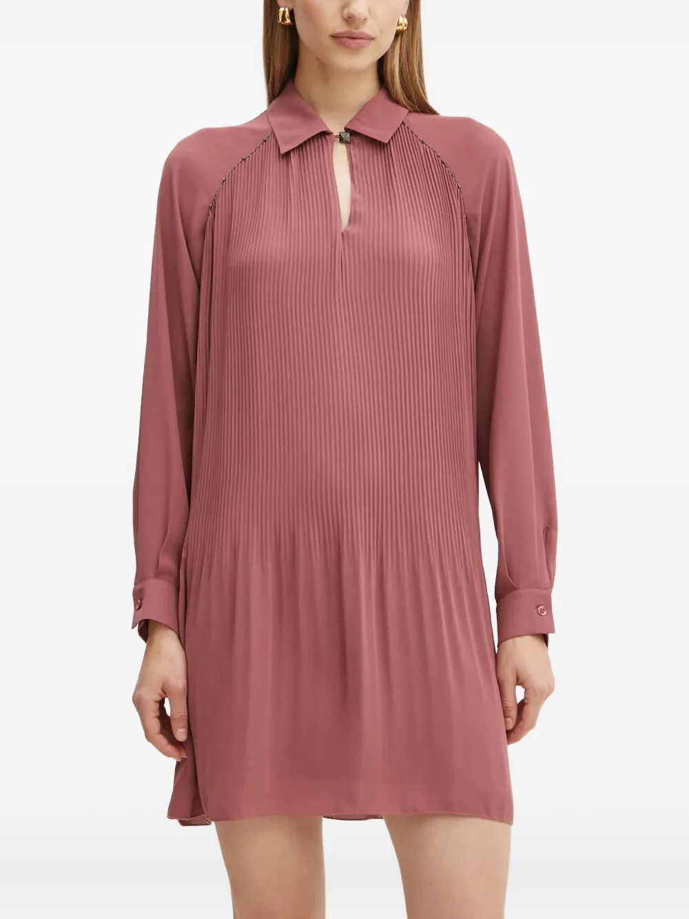 LIU JO collared mini dress - ピンク LIU JO collared mini dress - ピンク