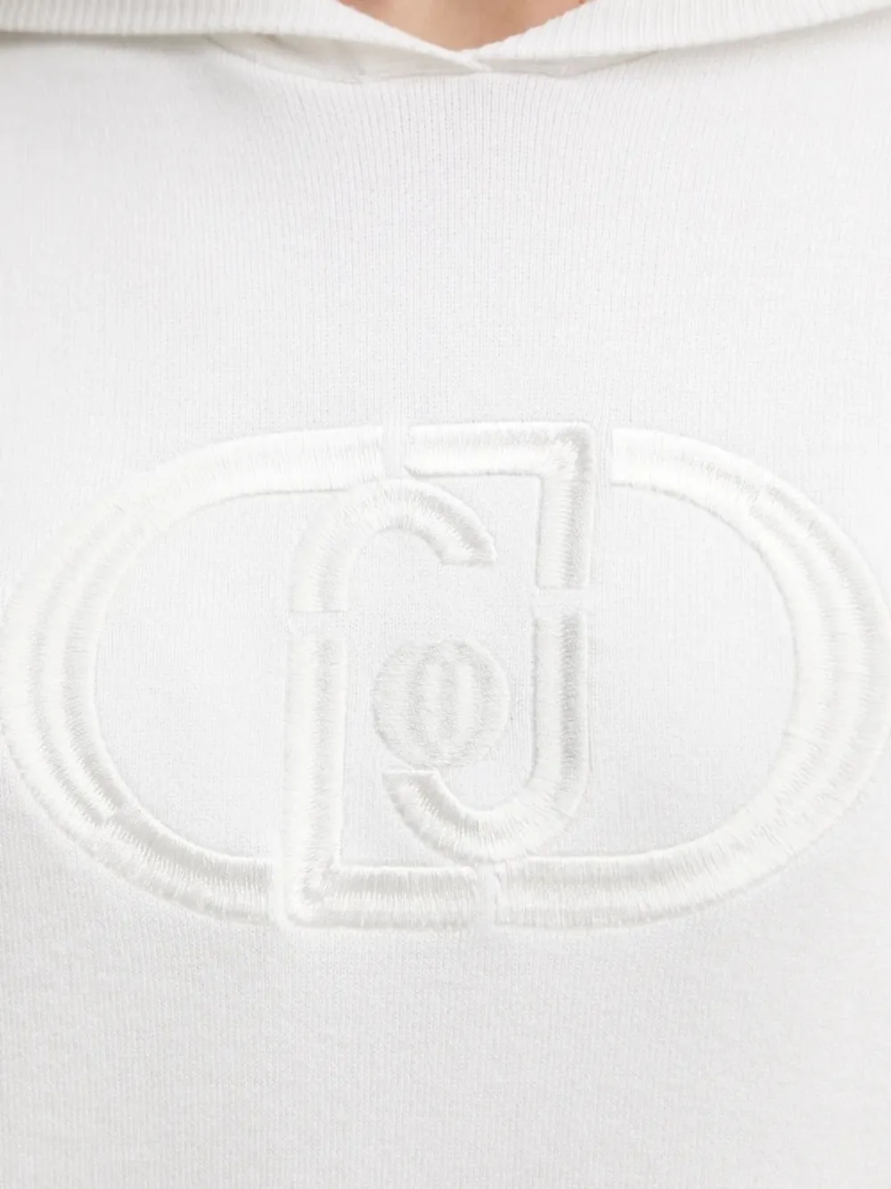 LIU JO Hoodie met geborduurd logo Wit
