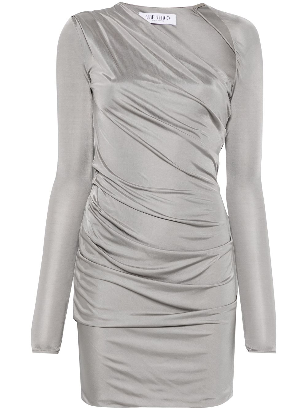 The Attico draped mini dress - Grey