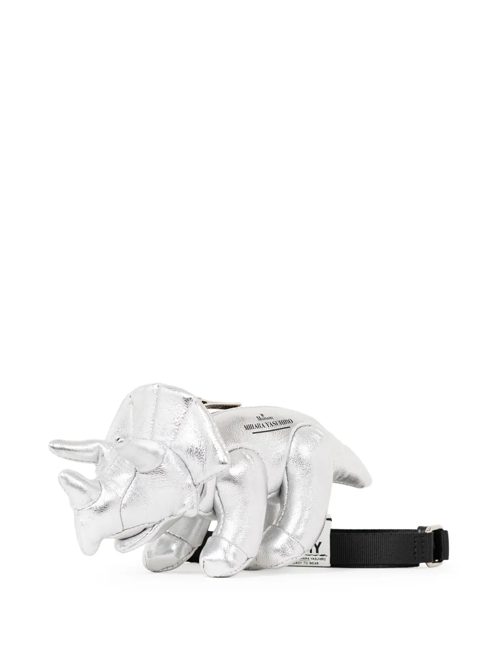 Maison MIHARA YASUHIRO Triceratops kleine schoudertas Zilver