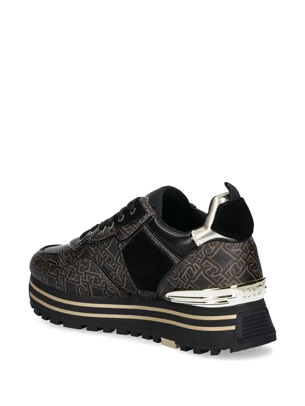 LIU JO monogram-pattern sneakers Brown