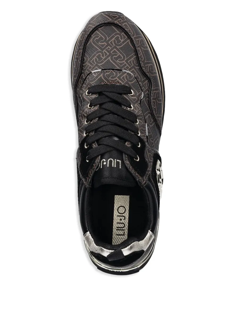 LIU JO monogram-pattern sneakers Brown