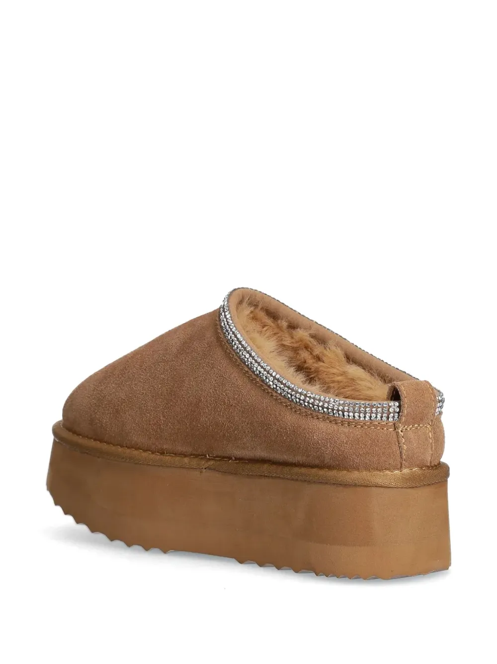 LIU JO suede slippers Brown
