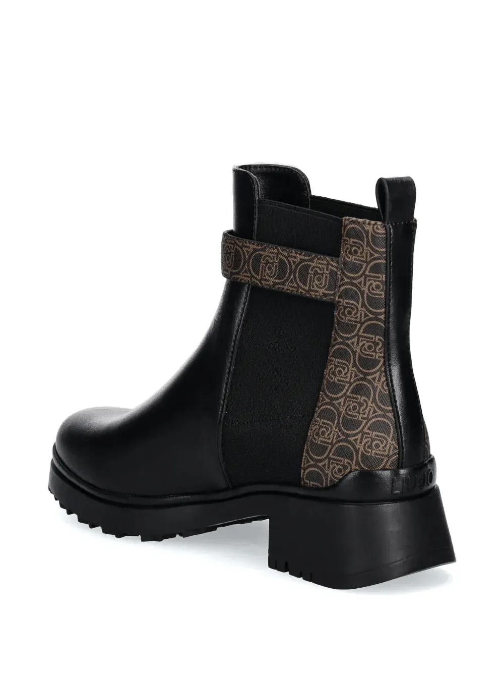 LIU JO monogram-pattern boots Black